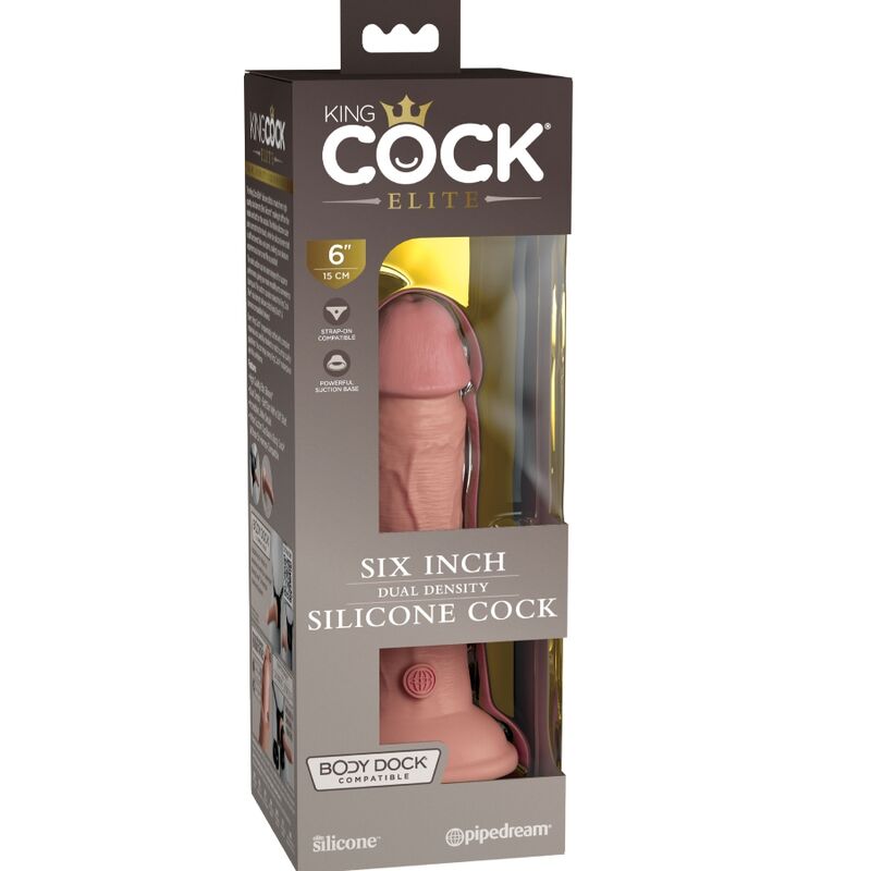 Elite gode réaliste en silicone 15.2 CM — KING COCK, vue 5