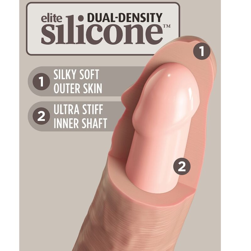 Elite gode réaliste en silicone 15.2 CM — KING COCK, vue 4