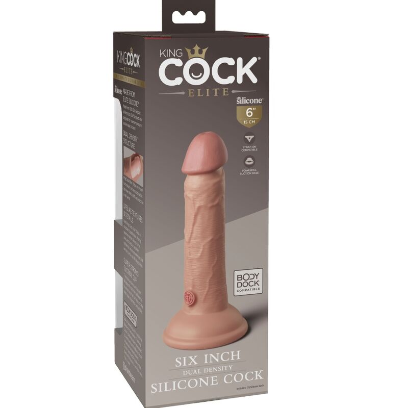 Elite gode réaliste en silicone 15.2 CM — KING COCK, vue 6