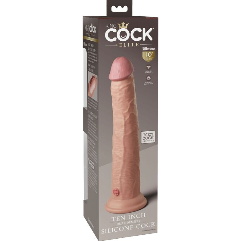 Elite gode réaliste en silicone 25.4 CM — KING COCK, vue 6