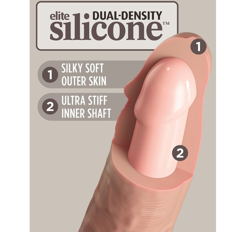 Elite gode réaliste en silicone 25.4 CM — KING COCK, vue 4