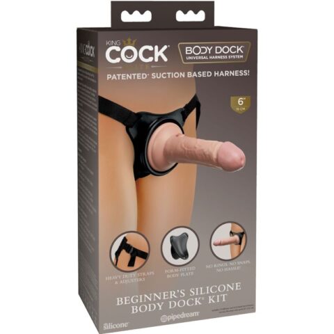 Elite harnais réglable avec gode 15.2 CM pour débutants — KING COCK