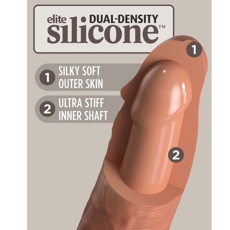Elite harnais réglable confortable avec gode 17.8 CM — KING COCK, vue 10