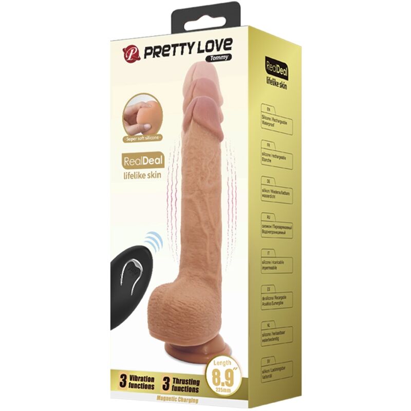 Vibrateur gode réaliste tommy 22.5 CM — PRETTY LOVE, vue 7