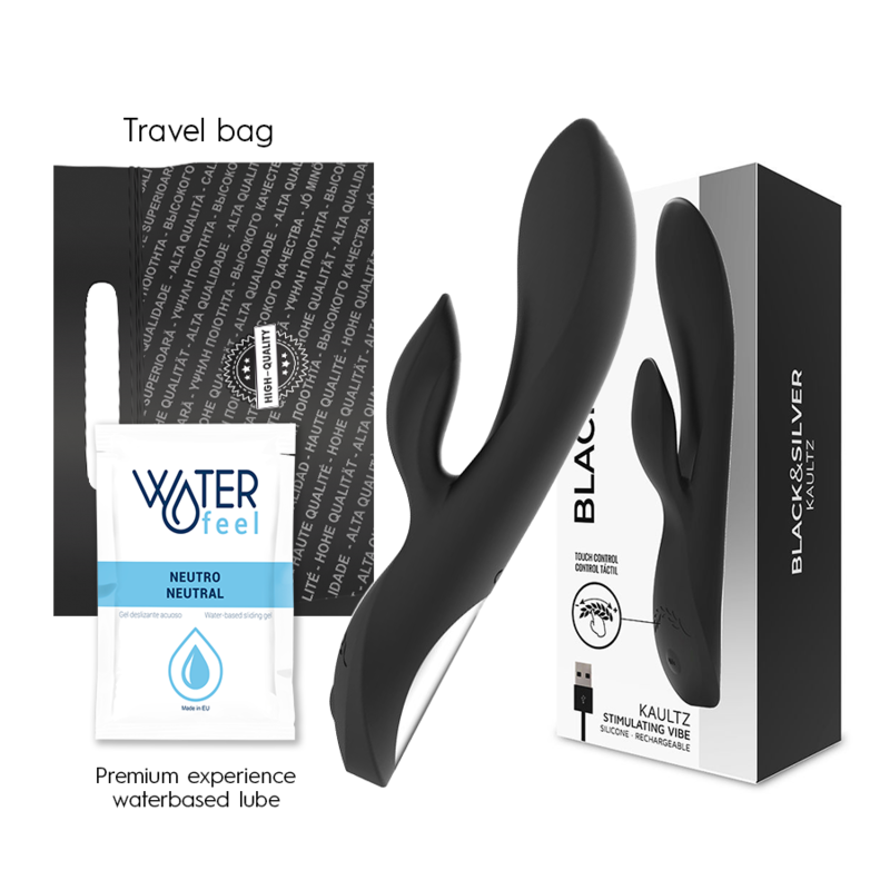 Vibrateur kaultz touch control — BLACK&SILVER, vue 2