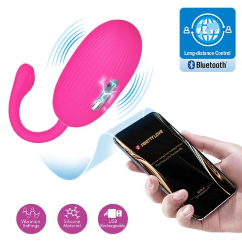Oeuf vibrant rechargeable doreen magenta télécommande — PRETTY LOVE