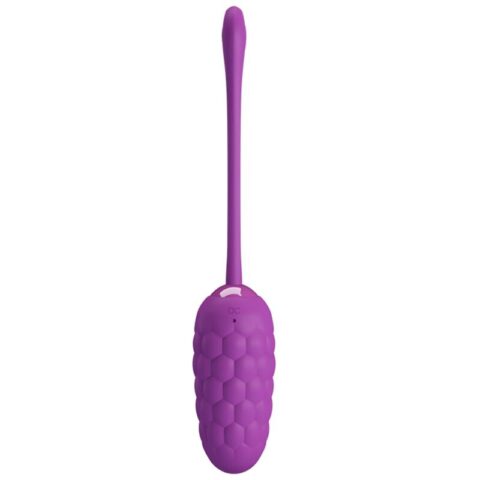 Oeuf vibrant texture marine rechargeable violet — PRETTY LOVE