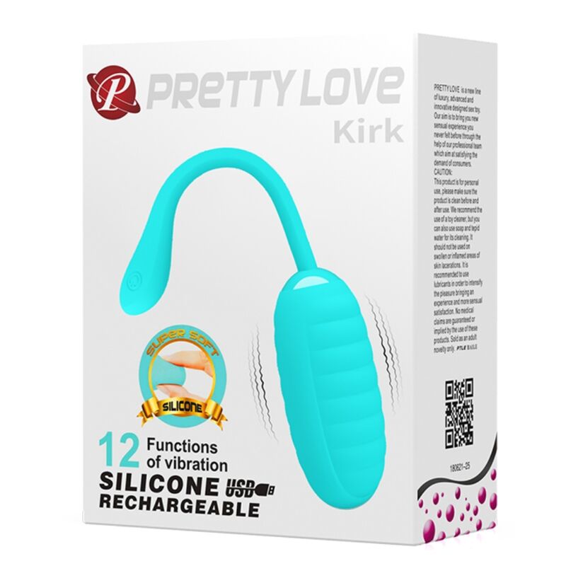 Kirk oeuf vibrant rechargeable vert clair — PRETTY LOVE, vue 10