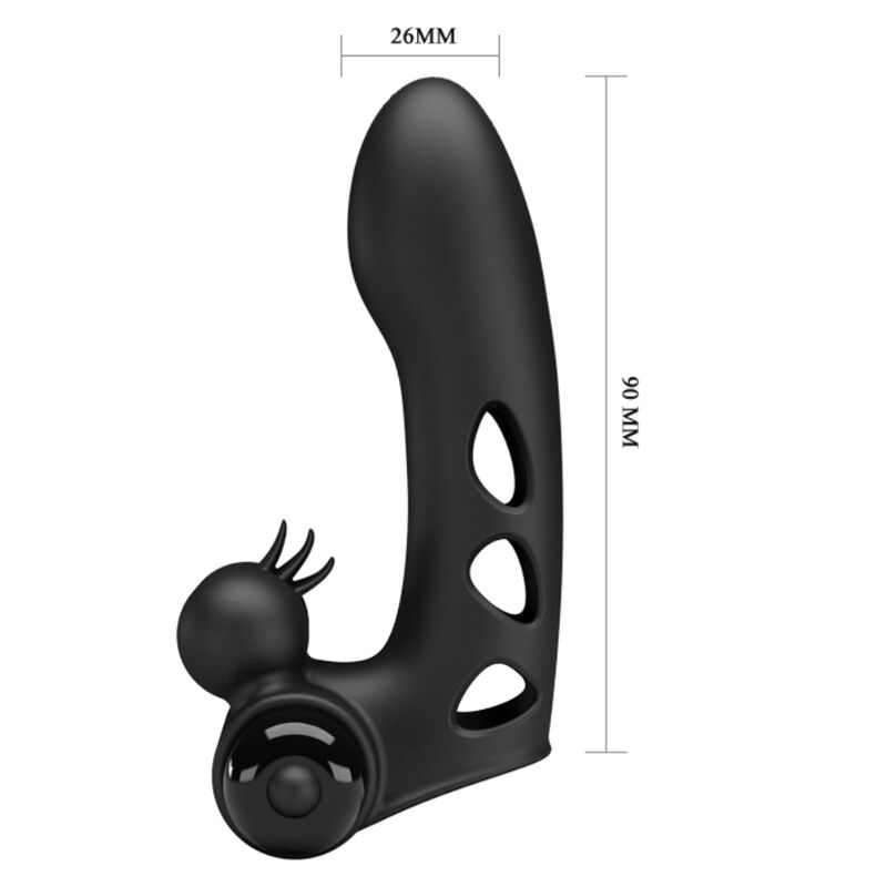 Couvercle de doigt vibrateur orlando noir — PRETTY LOVE, vue 6