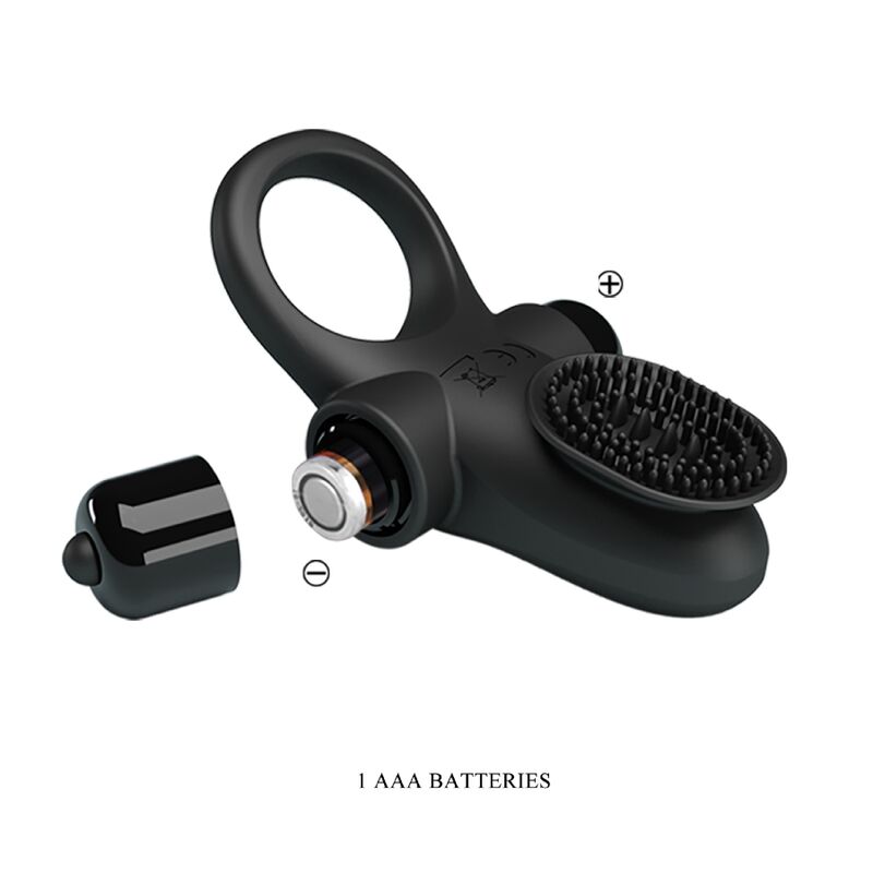 Vibrator ring II pour le pénis noir — PRETTY LOVE, vue 8