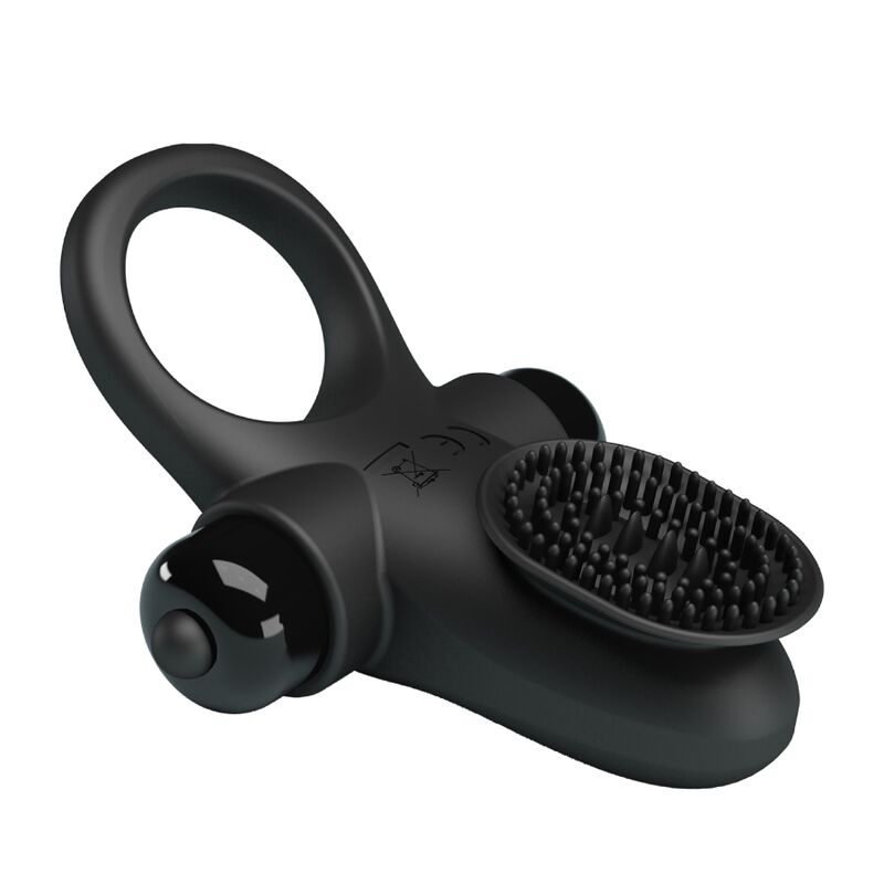 Vibrator ring II pour le pénis noir — PRETTY LOVE, vue 5