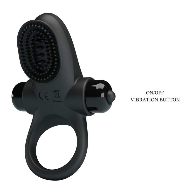 Vibrator ring II pour le pénis noir — PRETTY LOVE, vue 7