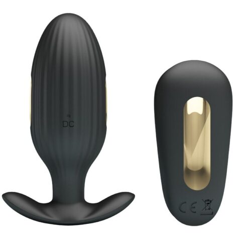 Vibrateur anal rechargeable kelly plug noir — PRETTY LOVE