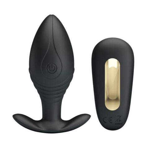 Vibrateur rechargeable regina anal plug noir — PRETTY LOVE