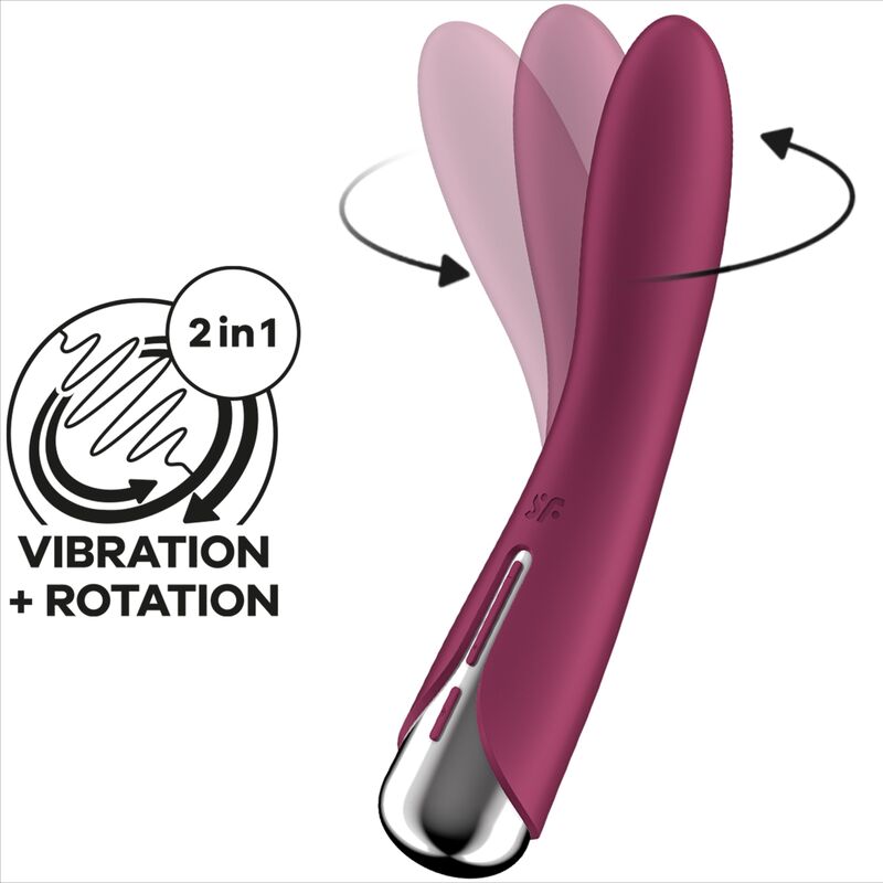 Spinning vibe 1 vibrateur rotateur g-spot rouge — SATISFYER, vue 6