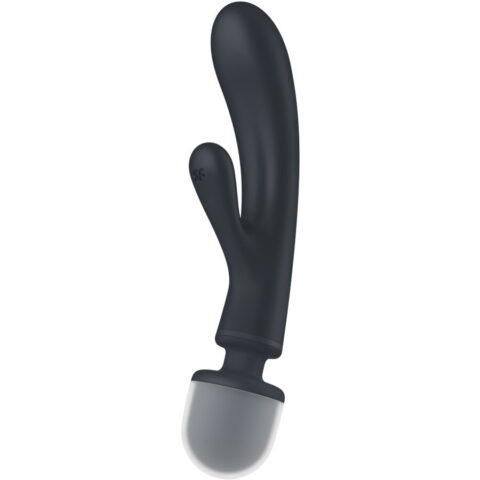 Masseur vibrateur lapin triple lover gris — SATISFYER