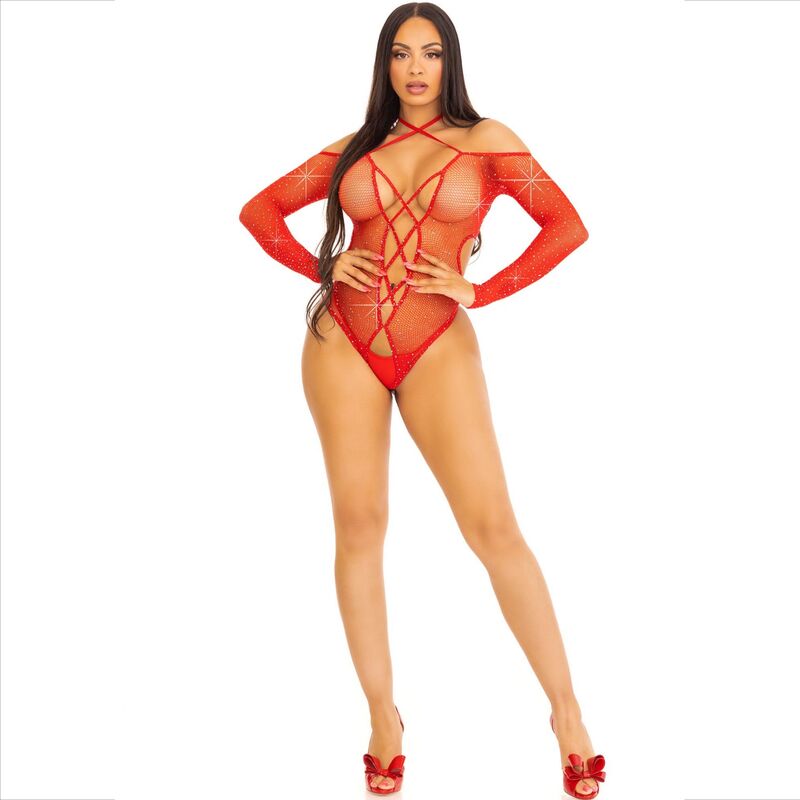 Corps crothless avec rouge brillant — LEG AVENUE, vue 5