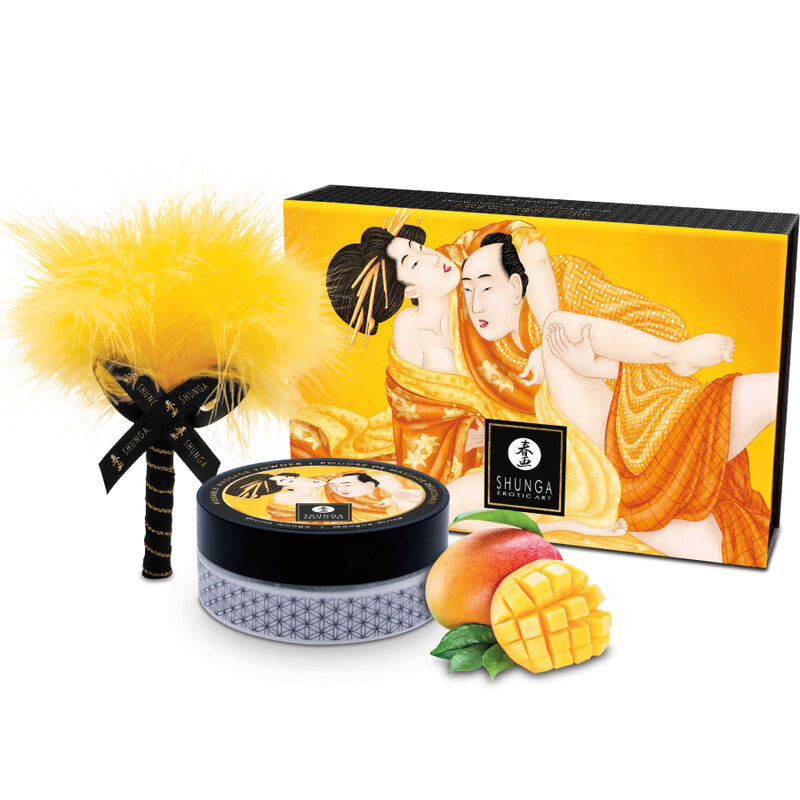 KIT de poudre de massage comestible mangue — SHUNGA