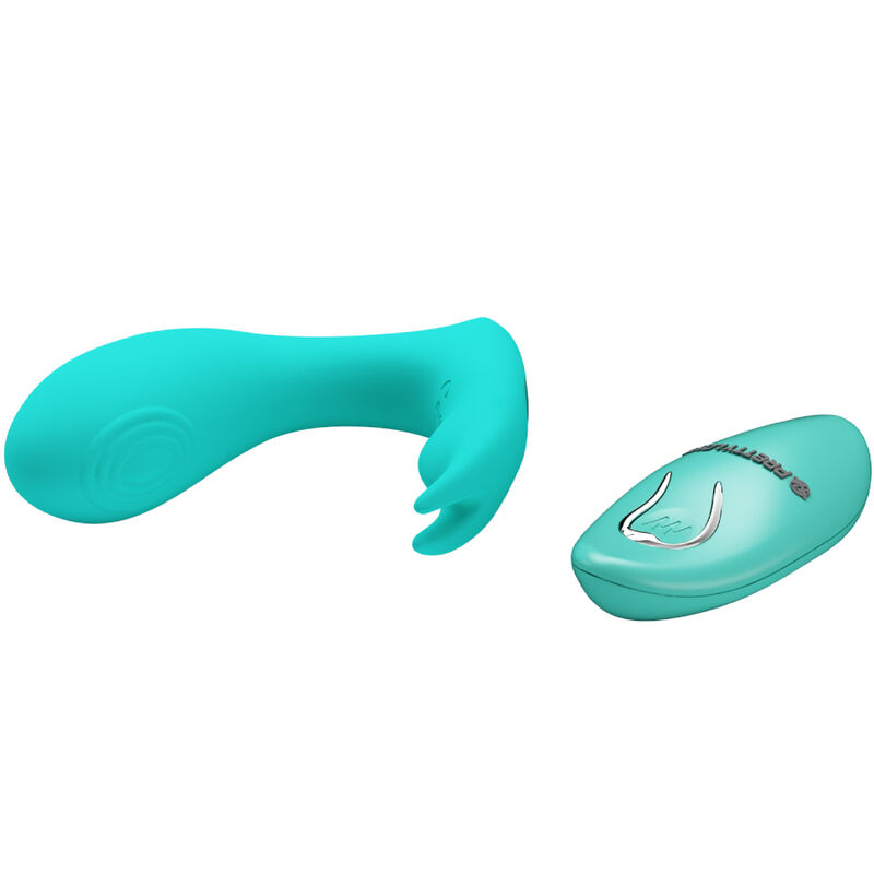 Télécommande à vibration et pulsation idabelle bleu — PRETTY LOVE, vue 3