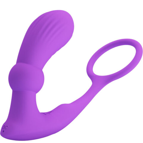 Bague warren et vibrateur anal violet — PRETTY LOVE