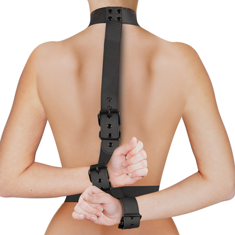 Ensemble de retenue corps COL et poignets — FETISH SUBMISSIVE BONDAGE, vue 4