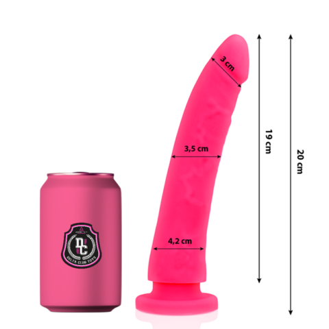 Toys gode médical rose en silicone 20 CM -O- 4 CM — DELTA CLUB