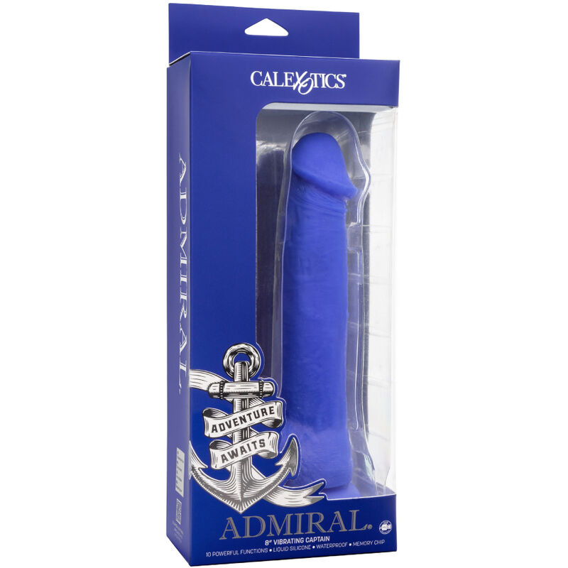 Admiral vibrateur gode réaliste captain bleu — CALEXOTICS, vue 5