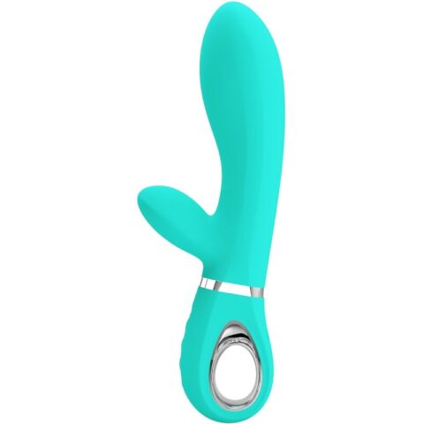 Vibrateur multifonction g-spot thomas vert aqua — PRETTY LOVE