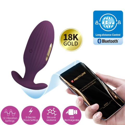 Plug anal contrôlé par application jefferson violet — PRETTY LOVE