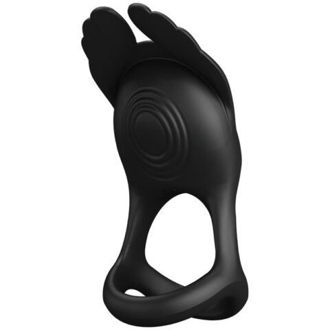 Silas anneau pénis vibrant 7 vibrations silicone noir — PRETTY LOVE