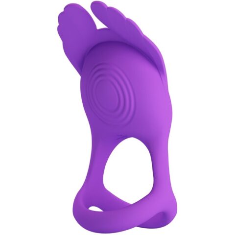 Silas anneau pénis vibrant 7 vibrations silicone violet — PRETTY LOVE