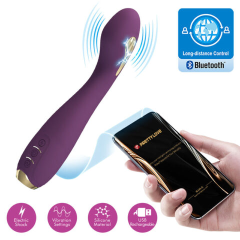Hector electroshock vibrateur par APP control violet — PRETTY LOVE