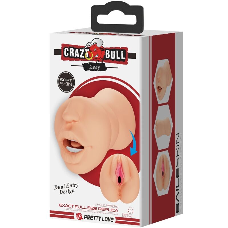 Mastubador en forme de vagin zoey double entrée — CRAZY BULL, vue 8
