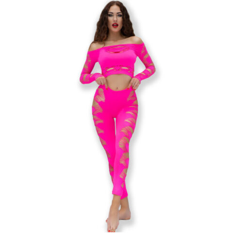 Haut & pantalon fuchsia S/L — CHILIROSE