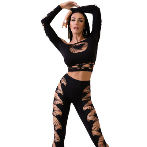 Top & leggins noir S/L — CHILIROSE
