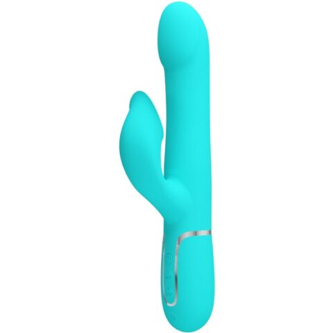 Perles vibrateur lapin vert aqua — PRETTY LOVE