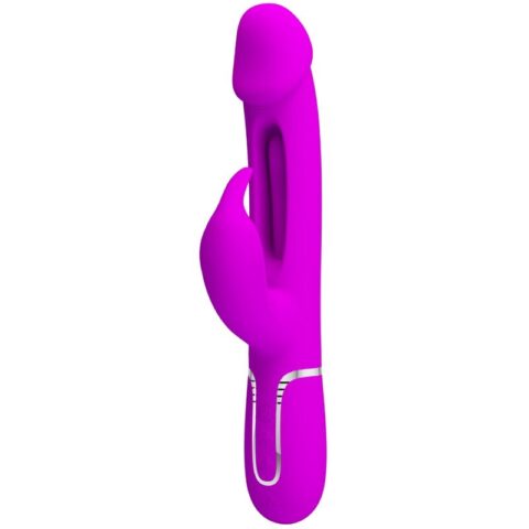 Vibrateur dejon rabbit 3 en 1 multifonction fucsia — PRETTY LOVE