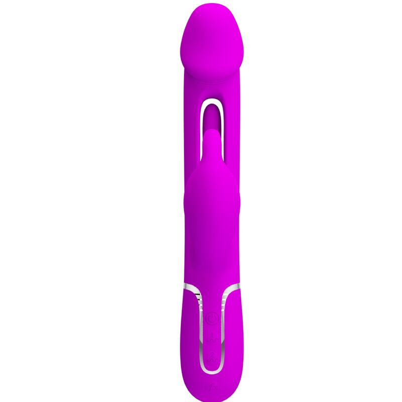 Vibrateur dejon rabbit 3 en 1 multifonction fucsia — PRETTY LOVE, vue 2