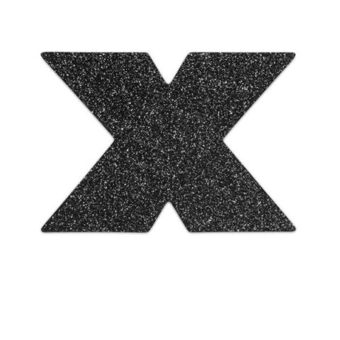 Flash cross nipple caps noir — BIJOUX INDISCRETS