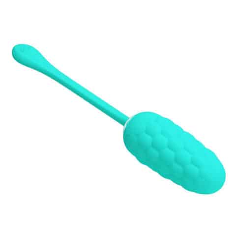 Oeuf vibrant texture marine rechargeable aqua green — PRETTY LOVE