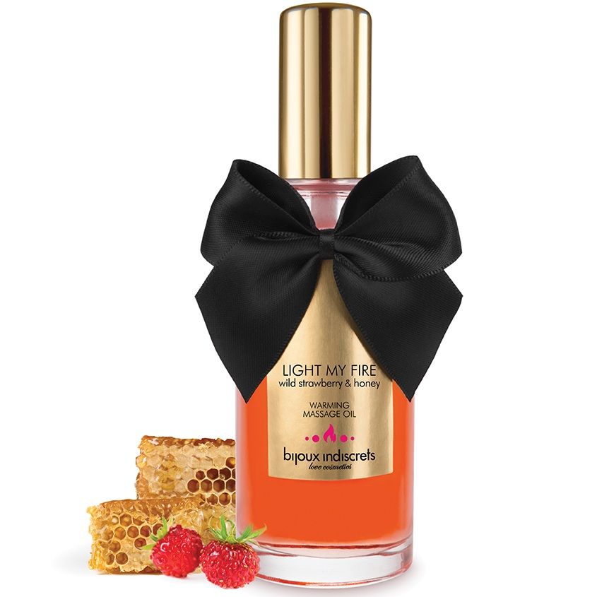 Huile de massage effet chaleur arôme fraise — BIJOUX INDISCRETS, vue 3
