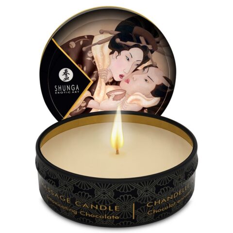 Bougie de massage mini caress BY candelight chocolat 30 ML — SHUNGA