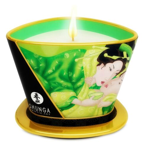 Mini caresse à la bougie de massage T vert 170 ML — SHUNGA