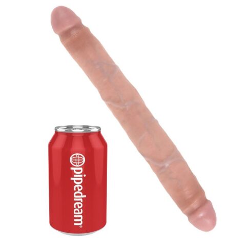 Gode double naturel 30 CM — KING COCK