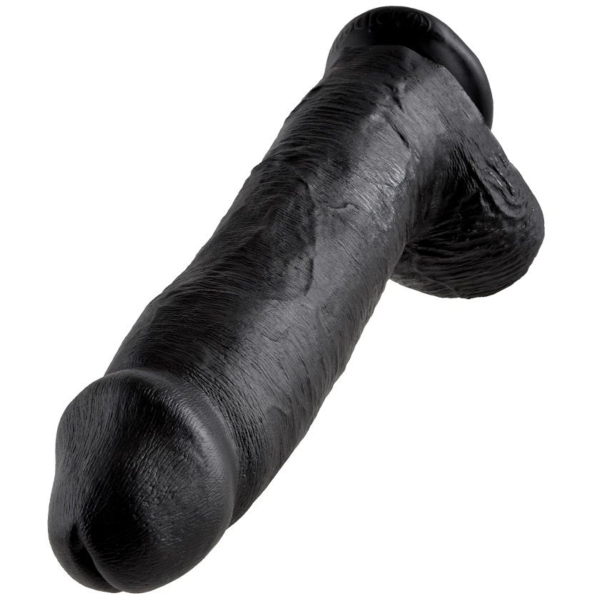 Gode noir avec boules 30.48 CM — KING COCK, vue 3