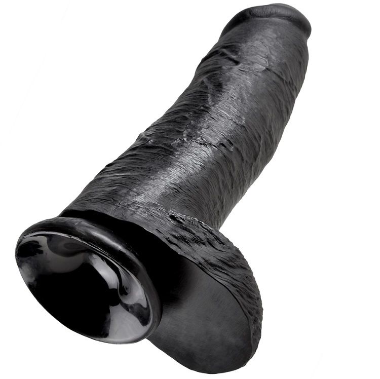 Gode noir avec boules 30.48 CM — KING COCK, vue 4