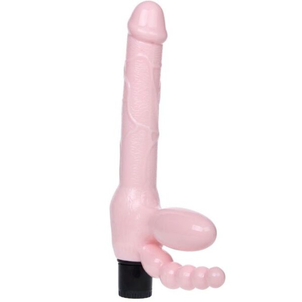 Harnais sans corde TPR avec vibration et stimulation anal 25.4 CM — BAILE