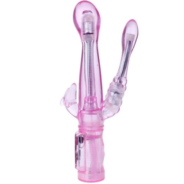 Vibrateur flexible avec stimulateur anal — BAILE