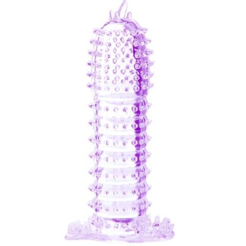 Gaine pénienne points stimulants violet 14 CM — BAILE