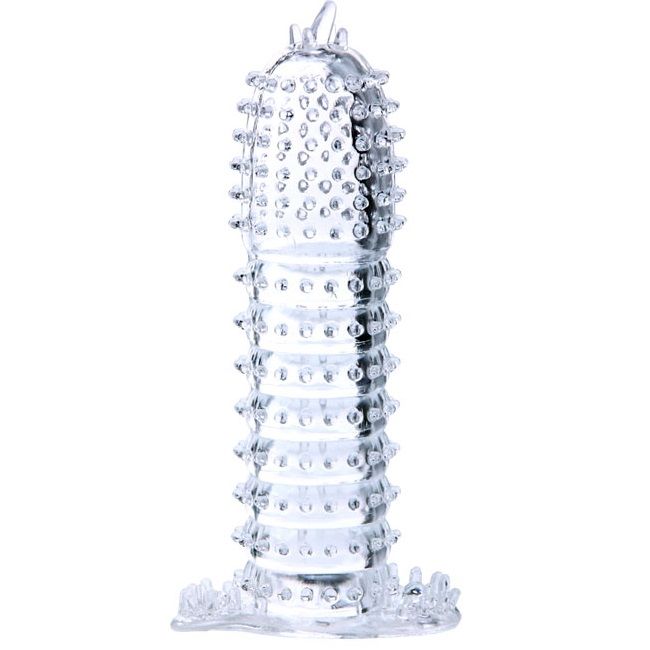 Gaine pénienne avec points stimulants transparents 14 CM — BAILE